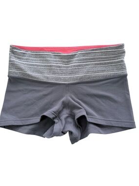 Lululemon Athletica Speed Shorts 2.5 Stretch Size 4 Low Waist Gray